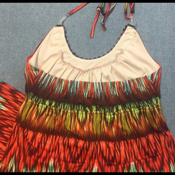 Heart SOUL Colorful Bohemian Maxi Dress, M - Picture 9 of 9